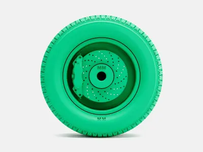 15x6 Cragar GT Plus Wheel BFGoodrich Radial TA Tire 3D print model