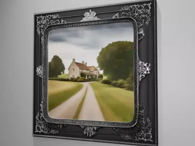 Victorian style picture frame 3D model