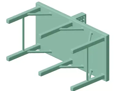 Plastic Exquisite Table Tennis Toy 3D model