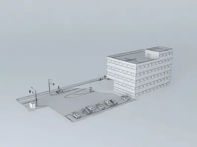 Home office building 3D model