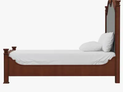 Stanley Furniture European Farmhouse-Hampton Hill Upholstered Be 3D model