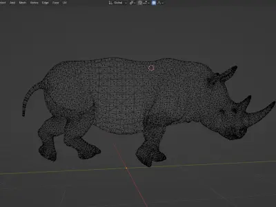 Rhinoceros 3D model purchase