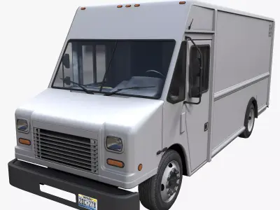 Freightliner MT45 step van Low-poly 3D model