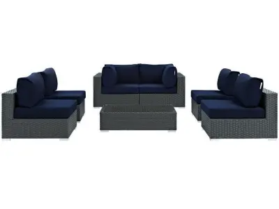 Person Seating Group with Sunbrella Cushions 3D model