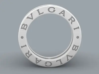 3d model ring Bulgari Zero1 3D print model 3D print model