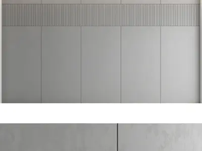 Decorative wall panel set 22 3D model