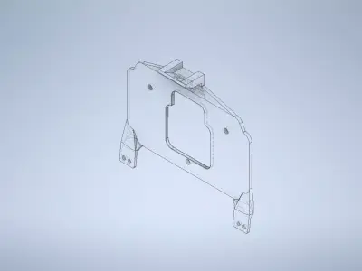 Haltech iC-7 Display Subaru Dash Flat Mount 3D print model