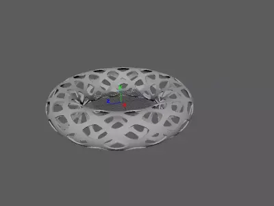 A Hollow out torus Free 3D model
