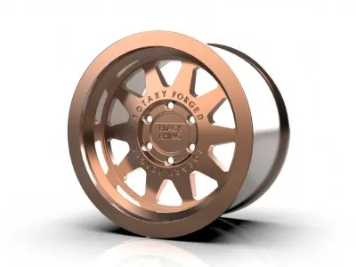 Bronze Black Rhino Stadium Wheel 3D print model