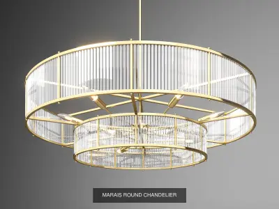 MARAIS CHANDELIER 3D Model Pack