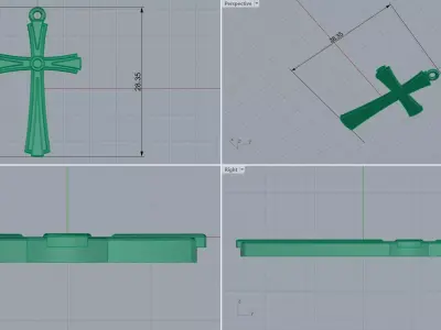 cross 3D print model