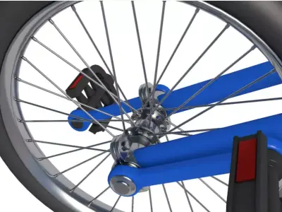 Unicycle 3D model