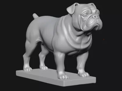 bulldog 3D print model