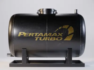 Fuel Tank 251x150x150 Low-poly 3D model