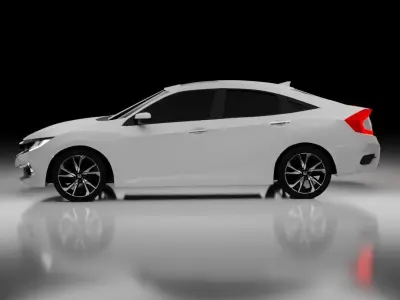 Honda Civic g10 - High Poly 3D model