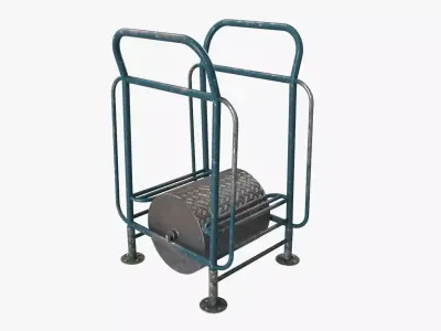 Running iron drum 3D model