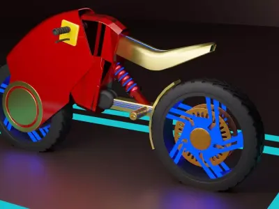 Scifi Bike 3D model