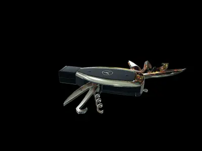 Mercedes keyring 3D model 3D model