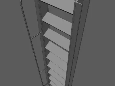 Rust ladder Free low-poly 3D model