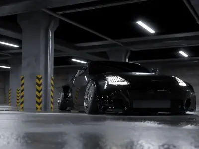 Widebody 350z with Emitz wheels 3D model