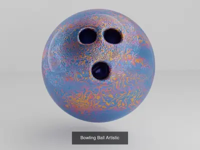 15 Premium Bowling Balls Bundle 3D Model Pack