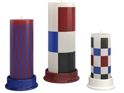 COLUMN CANDLE by Hay Low-poly 3D model