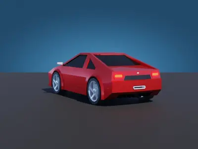 Tuned Cars Low-poly 3D model