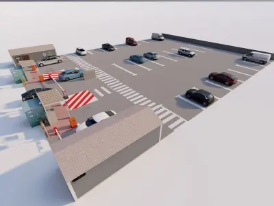 Parking-Parking Lot 3D model