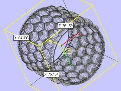 Golden Canopy Cuff 62MM-60gm 3D print model