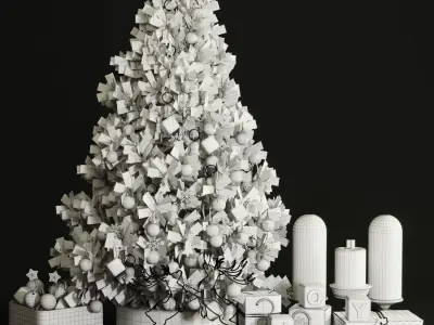 christmas tree decor 3D model purchase