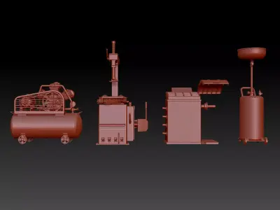 Garage tools 3D print model