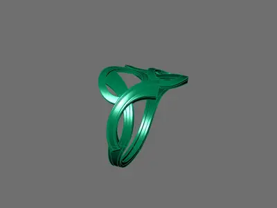 Women Ring Plain Ring Ready STL 3DM Models Womens Rings 3D print model 12