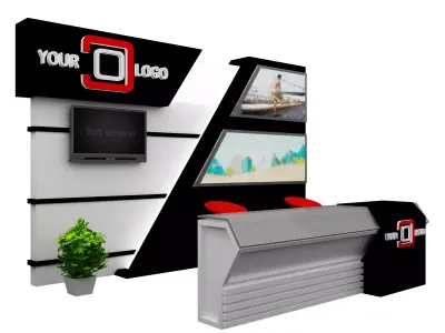 Booth Exhibition Stand a468d 3D model