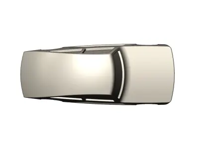 Side scroop Mercedes 300SL gullwing grille car sculpture decor 3D print model