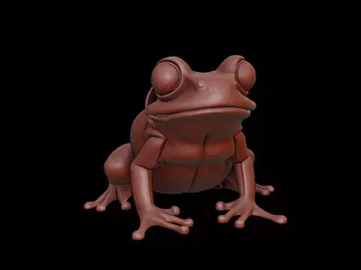 Frog Animal Sculpture 3D print model buy
