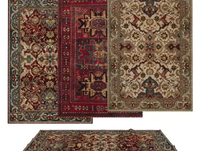 Rugs No 232 Low-poly 3D model