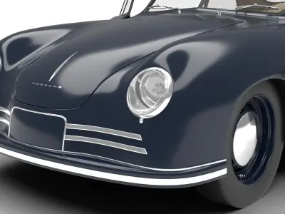Porsche 356 2 Coupe 1948 HQ 3D model