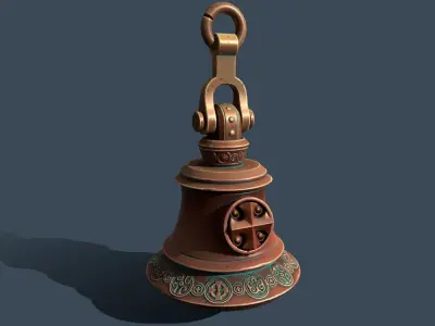 big bell Low-poly 3D model