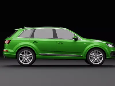 Audi Q7 Tfsi e Green 3D model