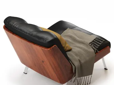 Armchair minotti Daiki 3D model