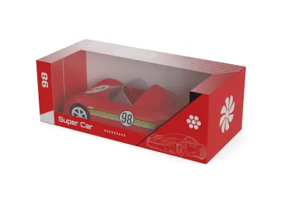 Cars and action games Toy Car Low-poly 3D model