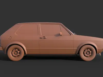 Volkswagen Golf Mk1 3D print model