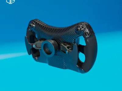 STEERING WHEEL BRABHAM BT62 3D print model