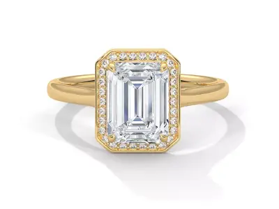 solitaire ring with detail images and 360 render videos 25 3D print model
