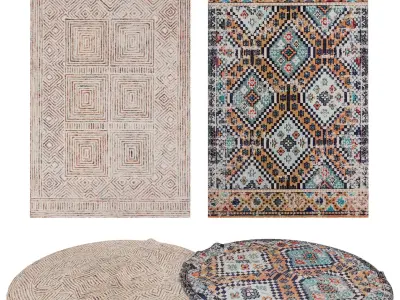 Rugs No 1045 Low-poly 3D model