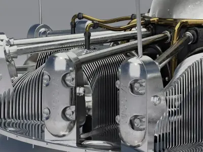 1STDIBS Engine Coffee Table High Poly 3D model