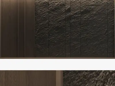 Decorative wall panel set 59 3D model