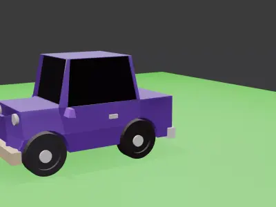 gaming car  Low-poly 3D model