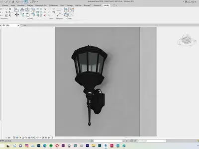 Lamp - Case - Hanging - Chandelier - Revit Family Interior 3D model
