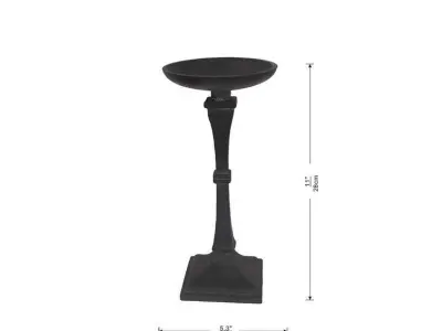 Iron Tabletop Candlestick Free 3D model